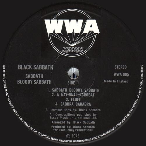 Black Sabbath Sabbath Bloody Sabbath - 3rd + Inner - VG UK